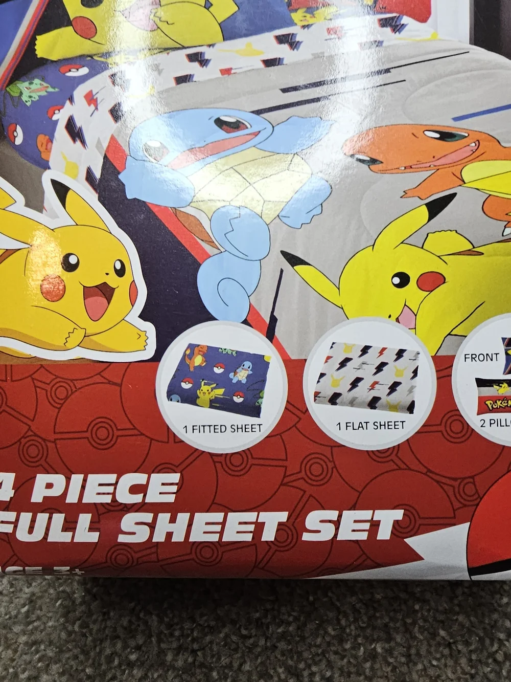 Pokemon Full Sheet Set - Yellow, Red, Blue